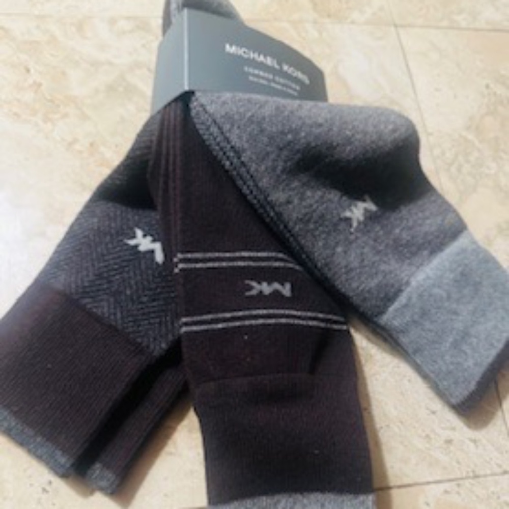 Michael Kors Gray Set of 3 Socks-NWT